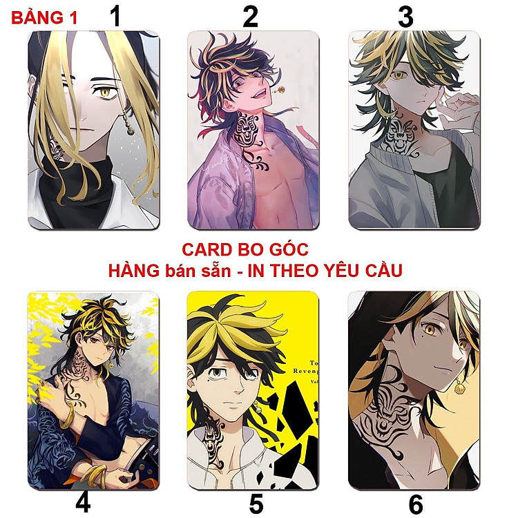 Thẻ Card Hanemiya Kazutora Tokyo Revengers (6 ảnh) - Ảnh 3
