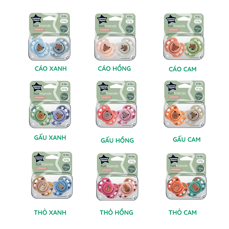 Ty Ngậm Tommee Tippee Cáo Xanh Chính hãng Ưu đãi - Hình ảnh 2