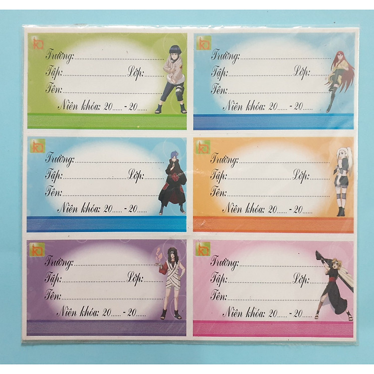 COMBO 150 TỜ GIẤY NHÃN DÁN TẬP SÁCH VỞ HỌC SINH CÓ KEO