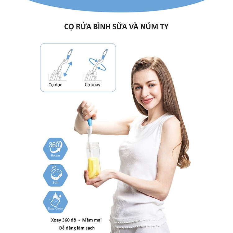 Mua Cọ Rửa Bình Sữa Kuku KU5481 Chính hãng Tiết kiệm - Hình ảnh 4