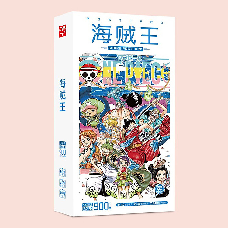 Postcard One Piece Đải hải tặc 900pcs mới