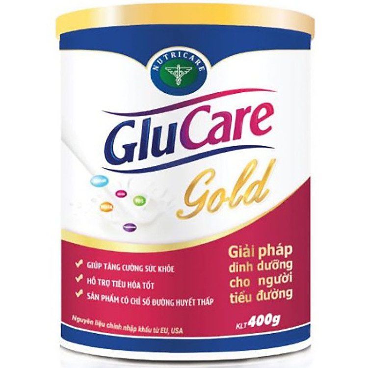 Sữa bột Nutricare Glucare Gold dinh dưỡng cho người tiểu đường (400g)