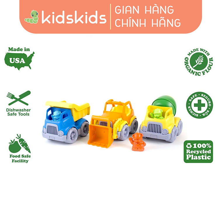 Mua tại Tiki: Mua Bộ Đồ Chơi Xe Xây Dựng Green Toys Chính hãng Ưu đãi