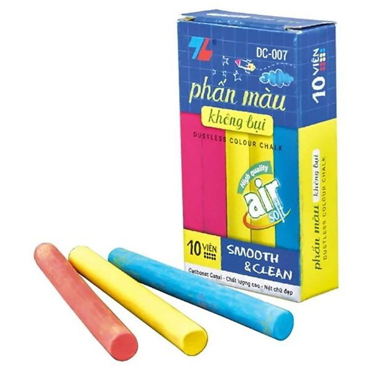 Phấn Màu Không Bụi Thiên Long DC-007 (10 chiếc)