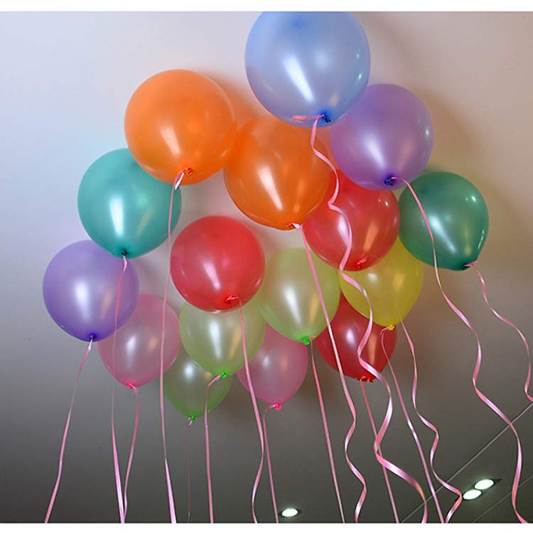 Bịch 100 Quả Bong Bóng Bay Nhiều Màu (25-28cm) - Ảnh 6