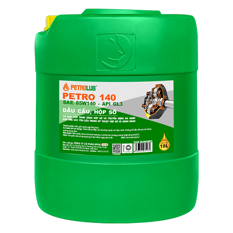Dầu cầu hộp số PETRO 90/140 GL3 - 18L (Xô/Can) - Hàng chính hãng