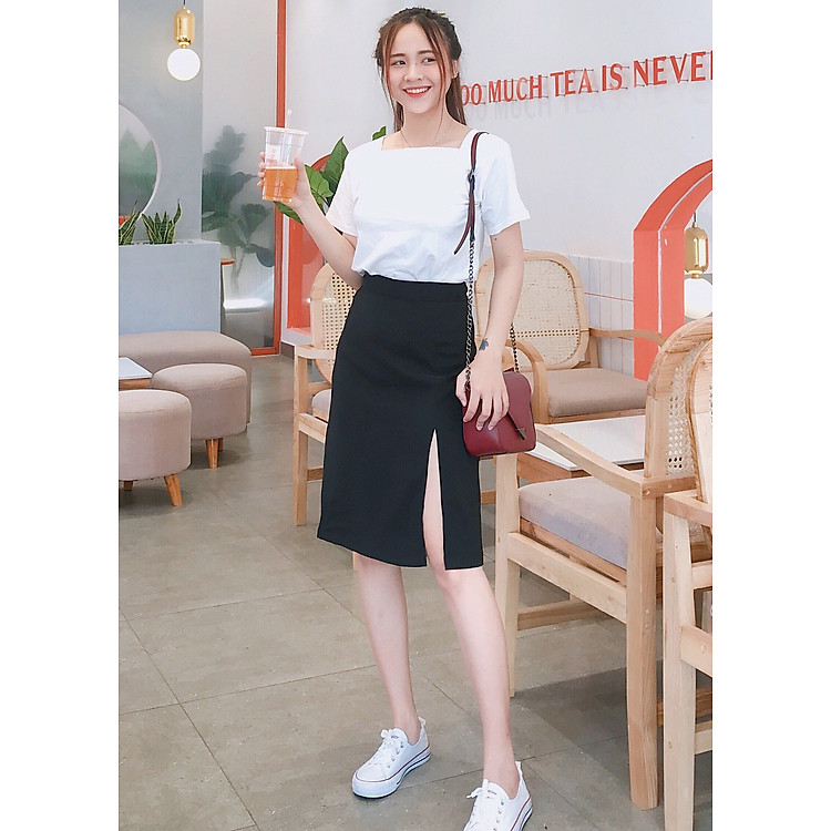 CHÂN VÁY ÔM XẺ ĐÙI VAB04