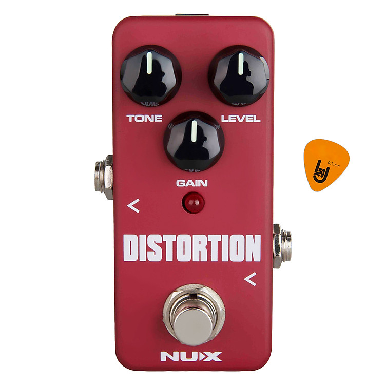 Phơ Guitar Nux Distortion Mini Pedal FDS-2 (FDS2 Distortion Guitar Pedal Mini Effect) Kèm Móng Gảy DreamMaker