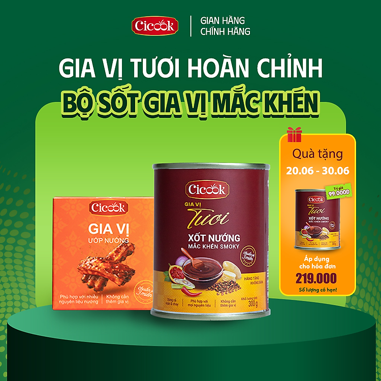 Bộ Xốt Gia Vị Ướp Nướng Mắc Khén Cicook