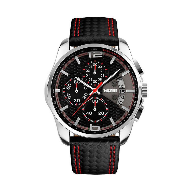 Đồng hồ nam Skmei kiểu dáng thể thao dây da đẹp mắt thu hút JS-9106
