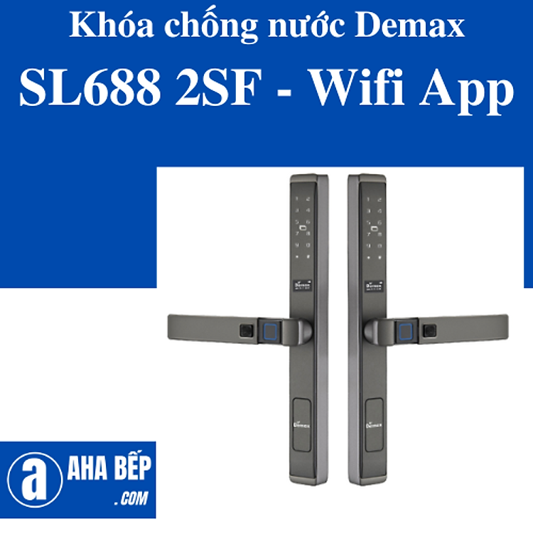 KHÓA CHỐNG NƯỚC DEMAX SL688 2SF - WIFI APP - HÀNG CHÍNH HÃNG