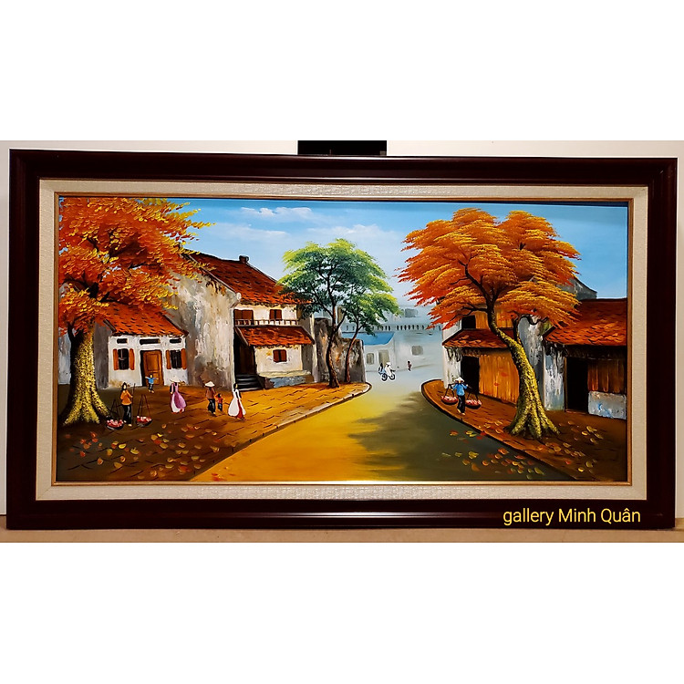 TRANH VẼ SƠN DẦU - PHỐ CỔ HÀ NỘI