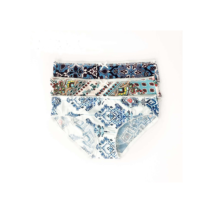 Set 3 quần lót nữ bikini thun lạnh iBasic PANW006 - Màu ngẫu nhiên