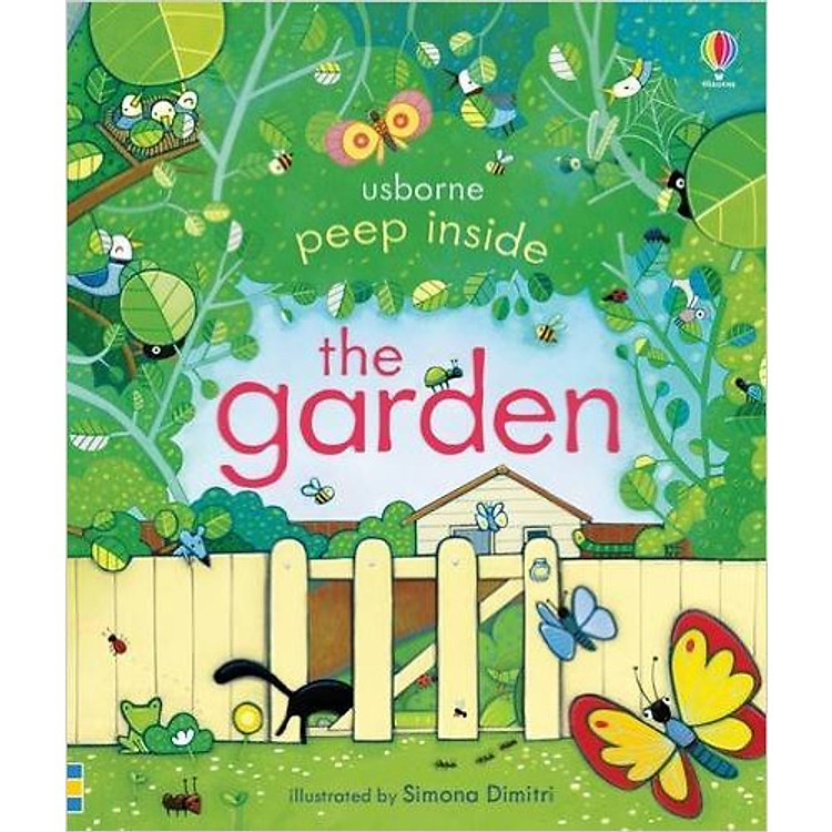 Sách Usborne Peep Inside the Garden