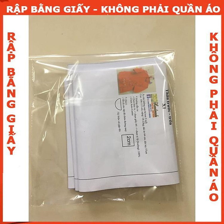 Rập giấy A0 đầm bé gái mã R77 (6 chiếc) - Ảnh 3