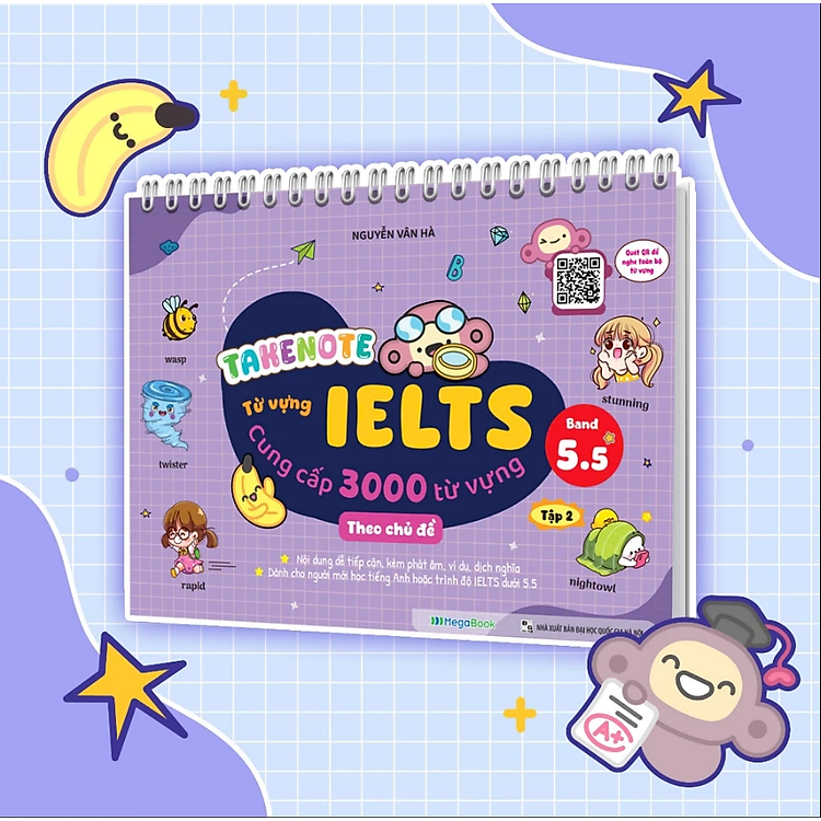 Takenote IELTS 3000 Từ Vựng Theo Chủ Đề – Tập 2 (Band 5.5)