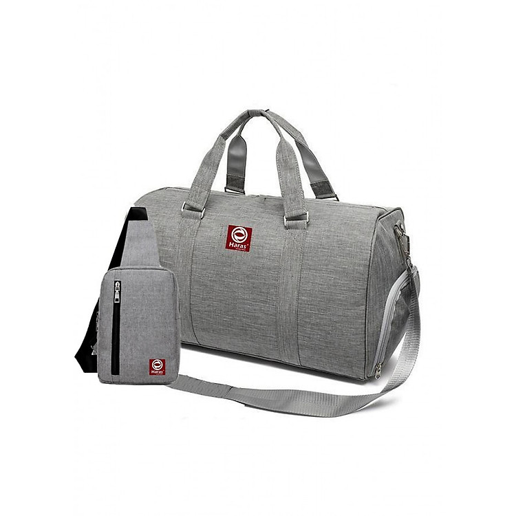 Combo Túi Du Lịch HARAS HRTK186 (26 x 46 cm) + Túi Đeo Chéo HARAS HRTK147 (16 x 24 cm)