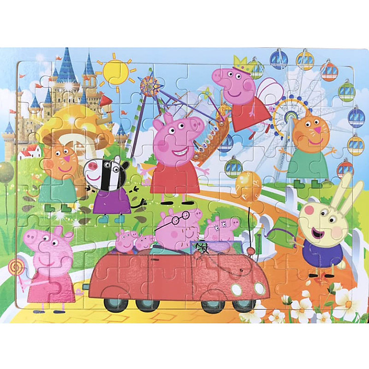 Xếp Tranh Gỗ Rèn Tư Duy Chủ Đề Heo Peppa