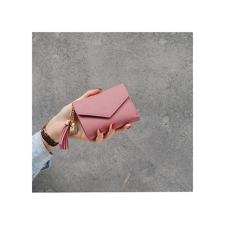 Ví nữ ngắn mini cầm tay kiểu dáng Hàn Quốc