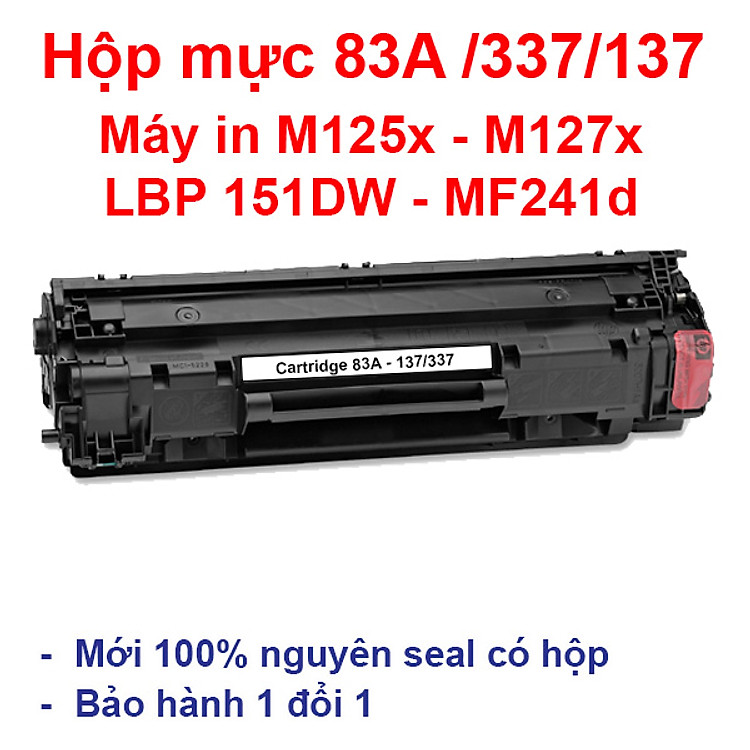Hộp mực 83A (hàng nhập khẩu) dùng cho máy in HP Laserjet Pro M125, M201, M127fn, M225dw - Cartridge CF283A