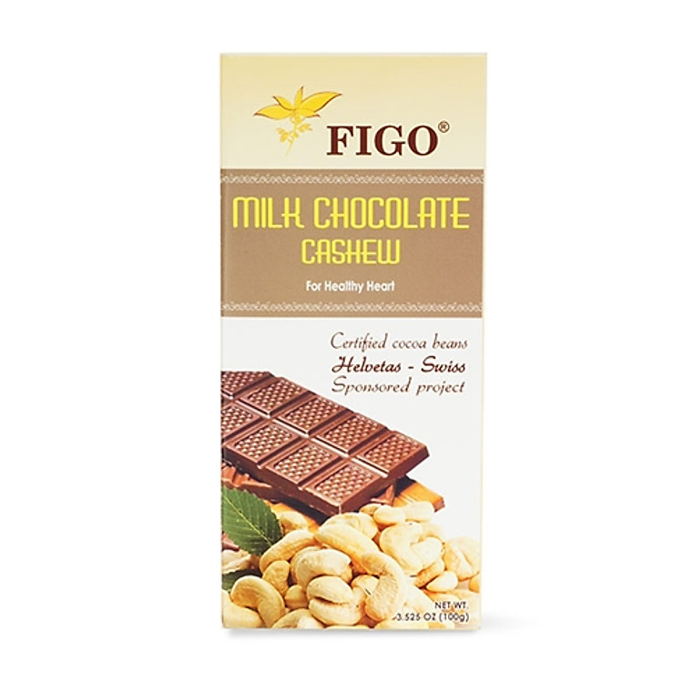 Socola Hạt điều thanh Figo 100gram