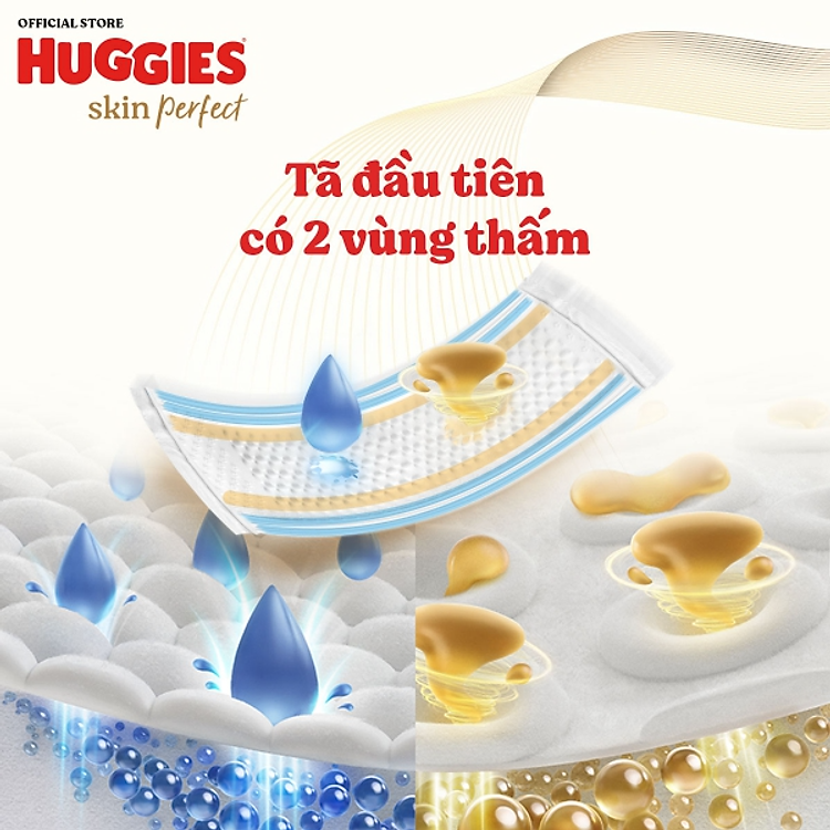 Tã dán Huggies M46 Skin Perfect Chính hãng Giá rẻ - Hình ảnh 5