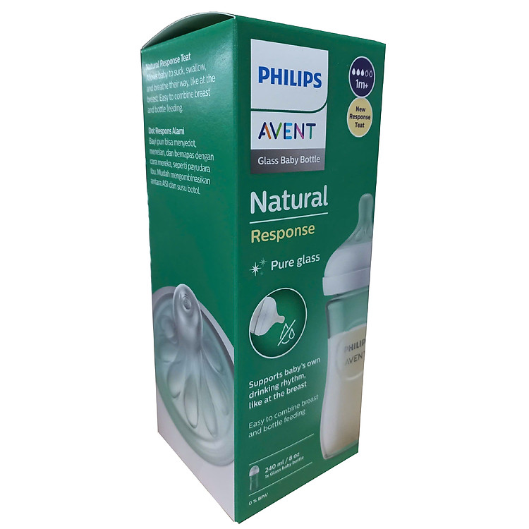 Bình sữa thủy tinh Philips Avent 240ml Giá rẻ - Hình ảnh 4