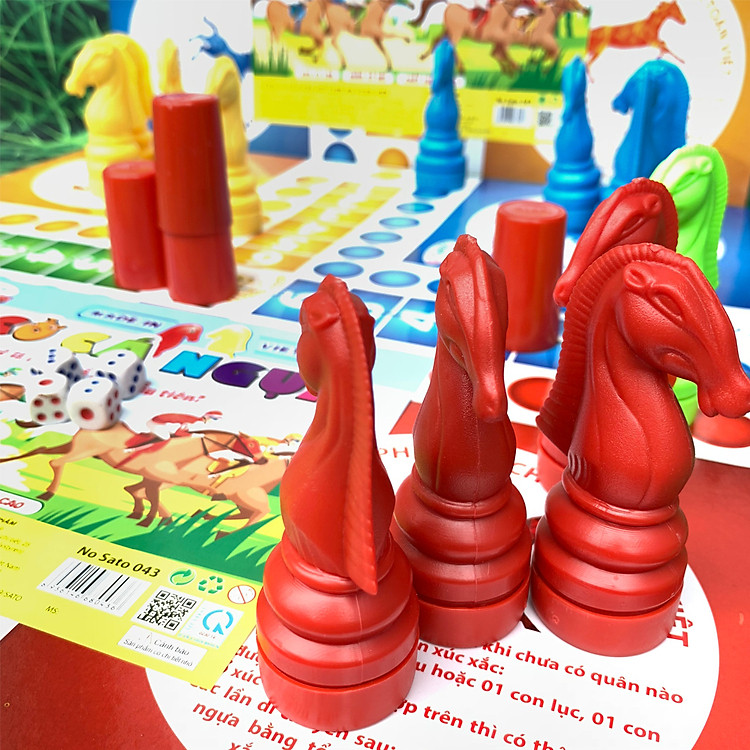 Bộ cờ cá ngựa SATO an toàn cho bé Chính hãng Giá tốt - Hình ảnh 3