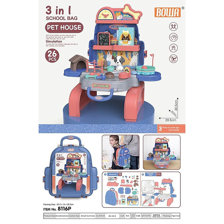 Cặp thú cưng 26 chi tiết BOWA Chính hãng Giá tốt - Hình ảnh 2