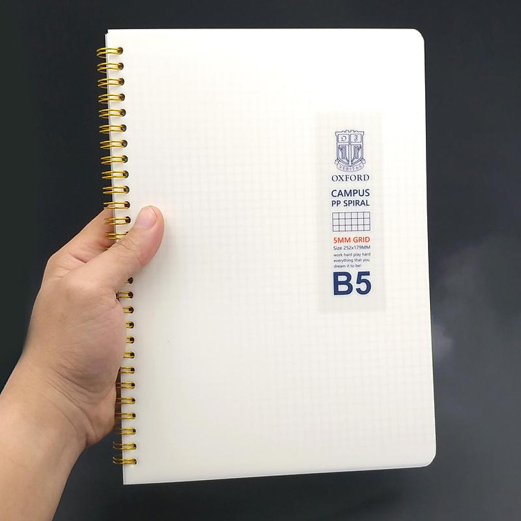 Sổ Lò Xo Milk B5 Ô Vuông 5 mm (80 trang) - Ảnh 7