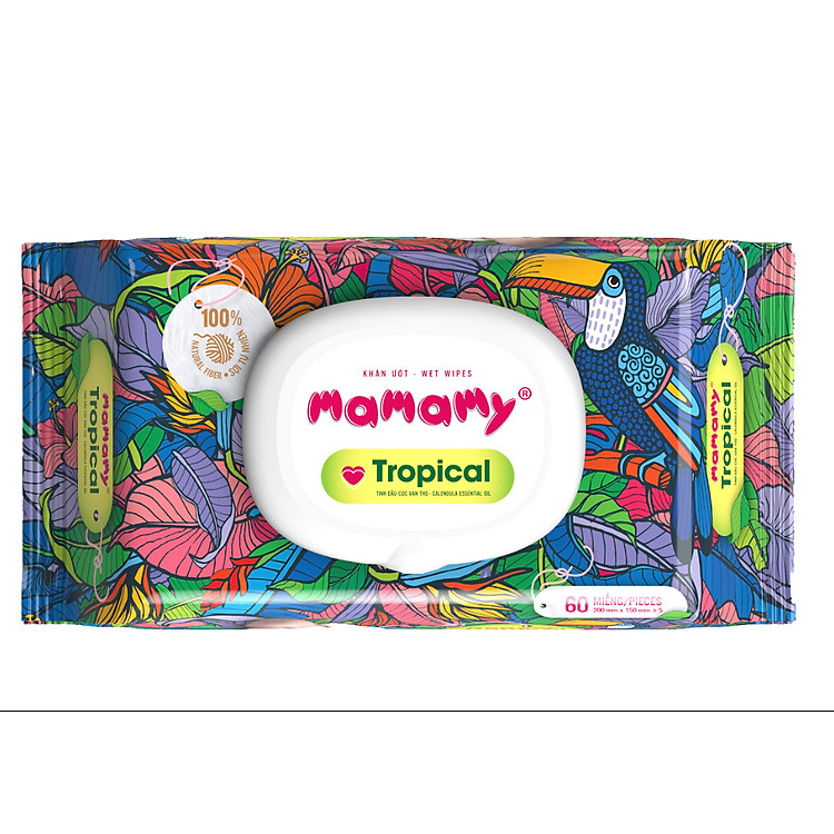 Khăn ướt Mamamy 100% sợi tự nhiên Ưu đãi - Hình ảnh 2