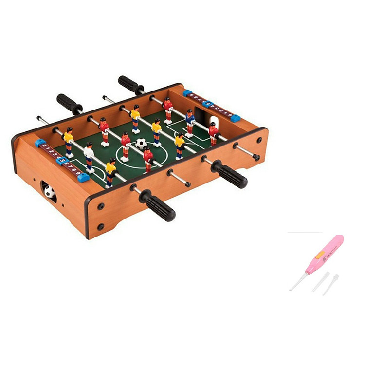 Bàn bi lắc bóng đá 4 tay cầm tặng kèm lấy ráy tai có đèn cao cấp