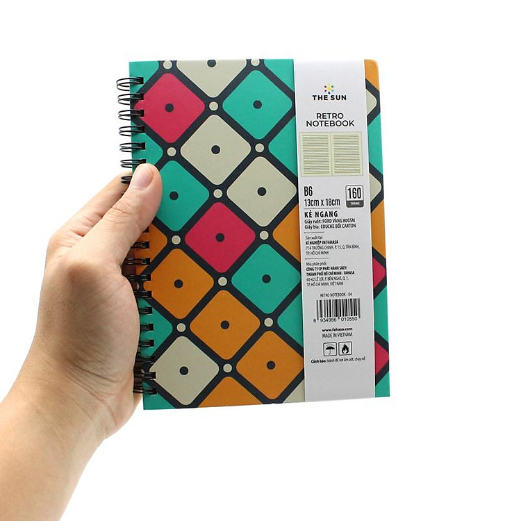 Sổ Lò Xo Bìa Cứng Retro B6 (160 trang 80gsm) - Ảnh 6