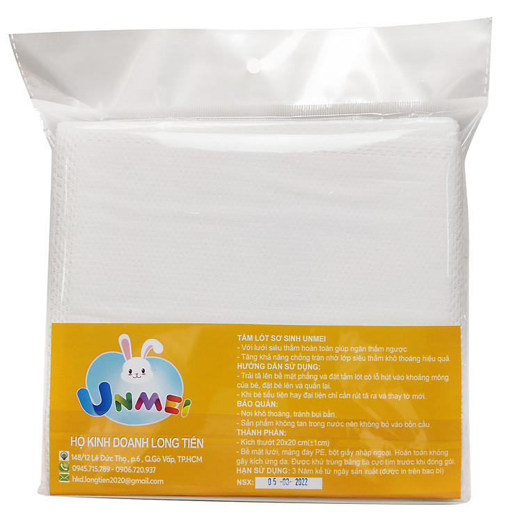 Combo 5 Bịch Tấm Lót Xu Sơ Sinh Unmei Chính hãng Ưu đãi - Hình ảnh 5