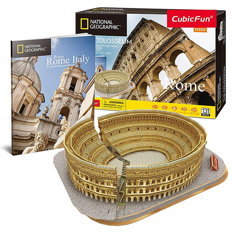 Đồ Chơi CUBIC FUN 3D Đấu Trường La Mã Chính hãng Tiết kiệm - Hình ảnh 2