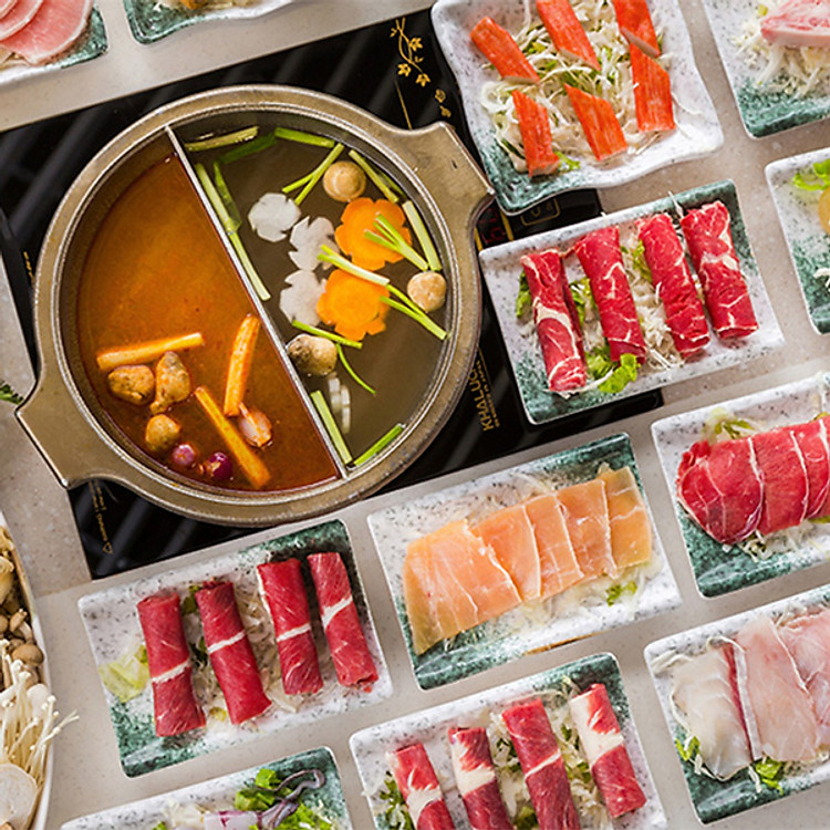 Buffet Lẩu Buổi Trưa Bò Mỹ, Bò Úc Không Giới Hạn Menu 199k Tại Hoàng Yến Hotpot