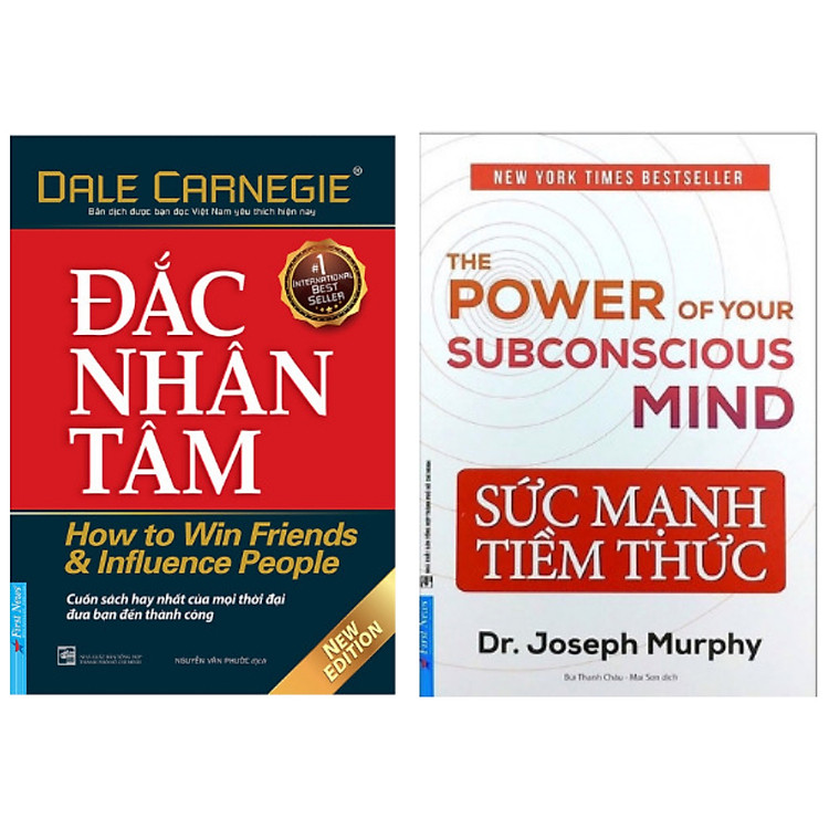 Combo 2 cuốn sách cực hay về kinh tế: Đắc nhân tâm + Sức mạnh tiềm thức( Tái bản 2021)