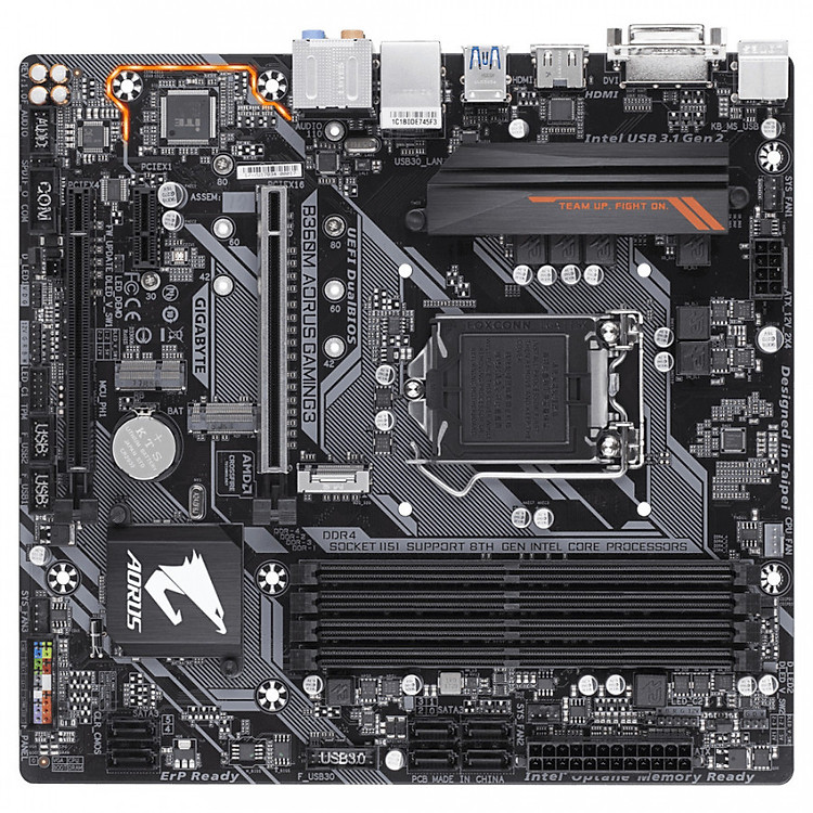 Bo Mạch Chủ Mainboard GIGABYTE B360M Aorus Gaming 3 (SK1151) - Hàng Chính Hãng