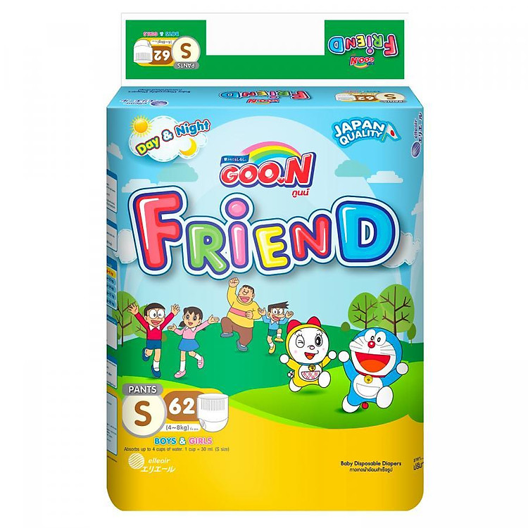 Tã Quần Goo.n Friend Gói Cực Đại S62 (62 Miếng)