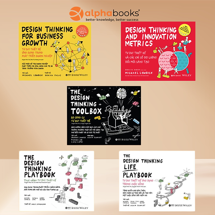 Bộ Sách Tư Duy Thiết Kế: Tư Duy Thiết Kế Ứng Dụng Trong Phát Triển Doạnh Nghiệp + Tư Duy Thiết Kế Và Các Chỉ Số Đo Lường Đổi Mới Sáng Tạo + Bộ Công Cụ Tư Duy Thiết Kế + Thực Hành Tư Duy Thiết Kế + Tư Duy Thiết Kế Trong Cuộc Sống