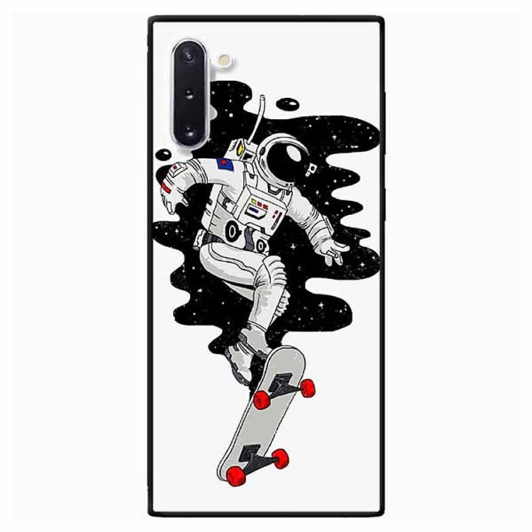 Ốp lưng in cho Samsung Note 10 Phi Hành Gia Lướt Ván - Hàng Chính Hãng