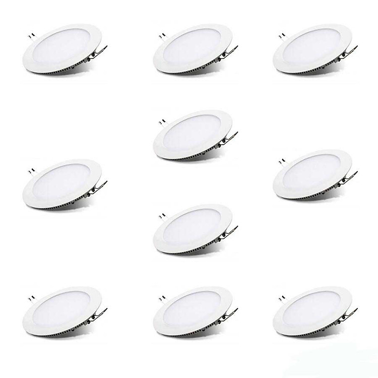 Combo 10 đèn led âm trần 6w (sáng trắng)