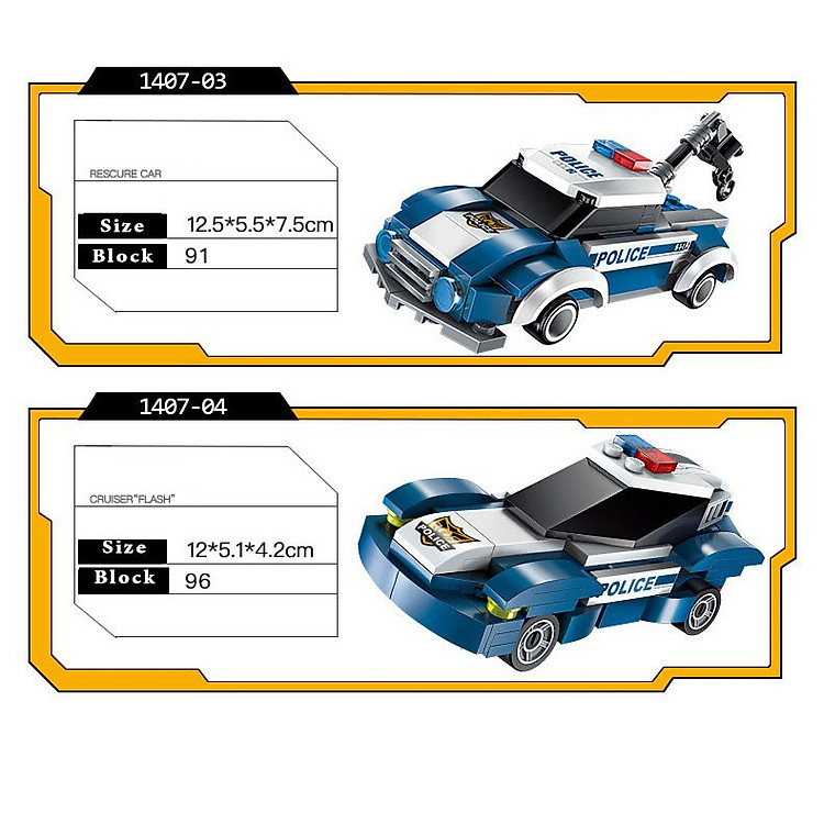 Mua Đồ Chơi Lắp Ráp ROBO POLICE 29cm Chính hãng Giá tốt - Hình ảnh 5