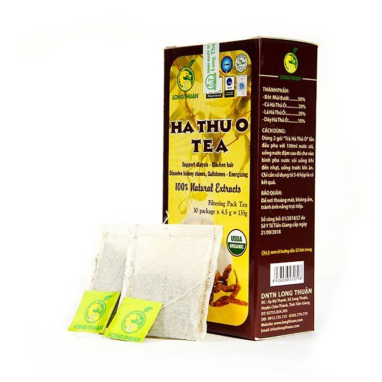 Trà Hà Thủ Ô - Long Thuận ( hỗ trợ tóc đen trở lại)