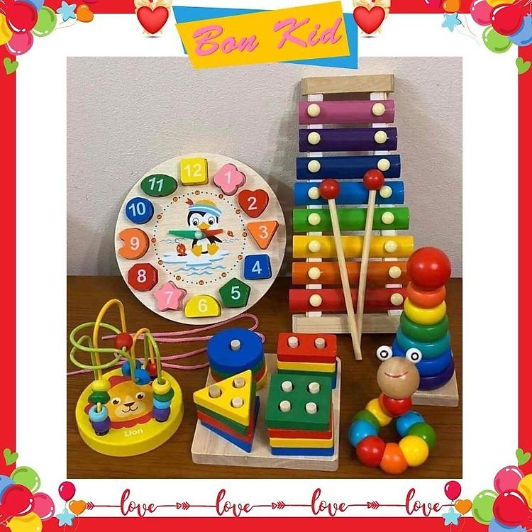 Combo 6 Đồ Chơi Gỗ Phát Triển Trí Tuệ Chính hãng Giá tốt - Hình ảnh 2