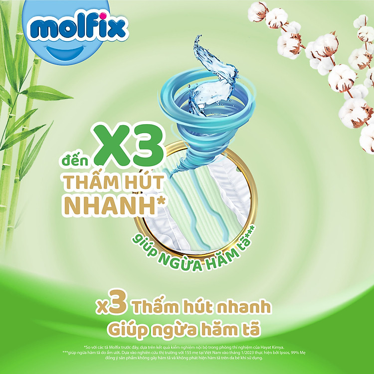 Tã Molfix Thiên nhiên Super Jumbo XL Chính hãng Ưu đãi - Hình ảnh 4