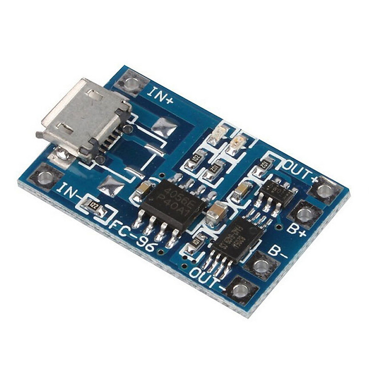 Mạch Sạc Pin TP4056 1A V2 - IC Bảo Vệ Quá Dòng,Quá Áp ( Có Led báo Sạc )