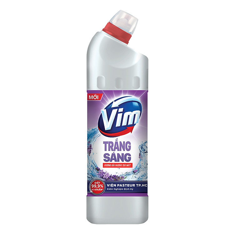 Gel Tẩy Rửa Diệt Khuẩn Bồn Cầu Và Nhà Tắm Vim Trắng Sáng Hương Oải Hương Dịu Mát Chai 475ml