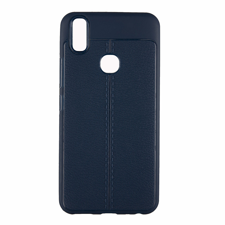 Ốp Lưng Vivo V9 Ốp Vân Da - xanh