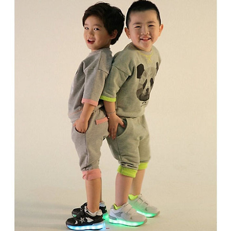 Giày phát sáng Hàn Quốc Led Shoes Star - Navy